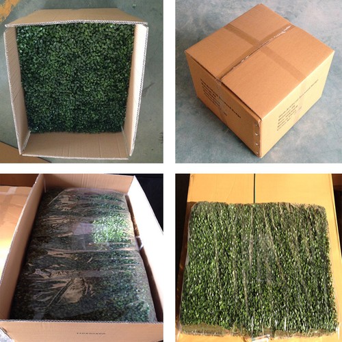 Hedge Artificial Fence Pool Wall Interlocking Tiles 50x50 cms Green Plants Patio - Picture 7 of 15