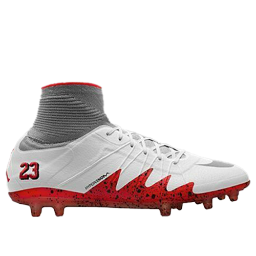Jordan Hypervenom Phantom 2 FG x Neymar White Silver Crimson Jordan Hypervenom Phantom 2 FG x Neymar White Silver Crimson