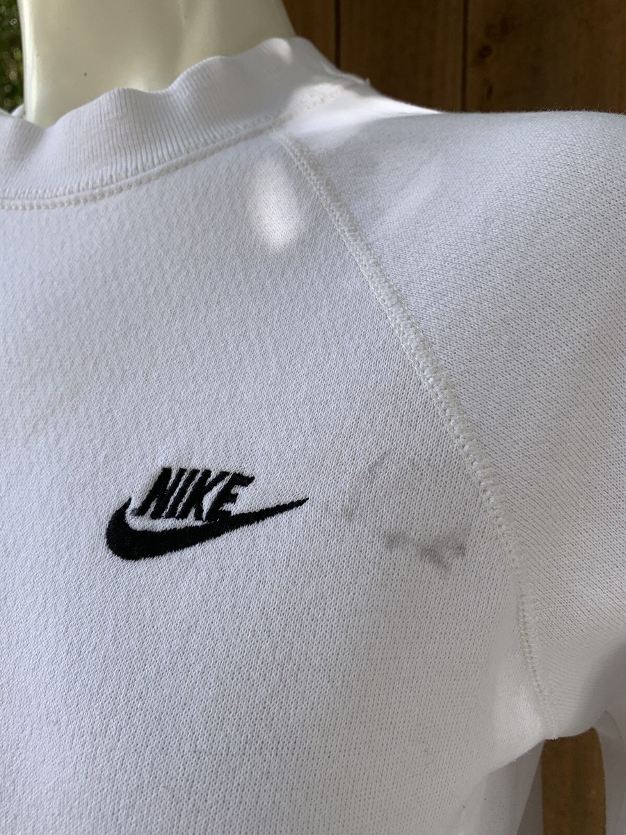 70s Vintage Nike Spell Out Sweatshirt Raglan Sleeves White 70s Vintage Nike Spell Out Sweatshirt Raglan Sleeves White