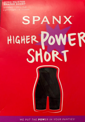 NWT SPANX Higher Power Short Body Shaper For Women Chestnut Brown Large