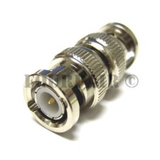 BNC Barrel Coupler CCTV RF Video RG59 RG6 Adapter Connector - Male to Male M/M