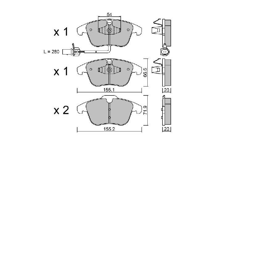 FOR AUDI A5 2.0 TDI 20072017 FRONT PADS eBay