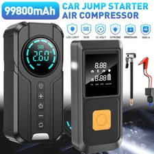 4 in 1 Car Jump Starter with Air Compressor Battery Charger 12V Jump Box Jumper