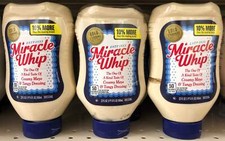 3 Bottles Miracle Whip Original Dressing 22 oz Mayonnaise Mayo