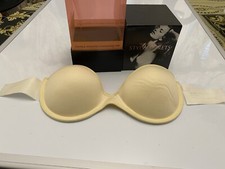 VICTORIA S STYLE SECRETS Bra Cup Sz. B Beige Backless Push-up Adhesive U-Plunge