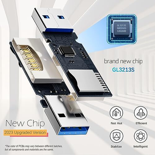 Lettore di schede SD USB 3.0 per PC scheda micro SD a USB adattatore per fotocamera memoria C - Foto 2 di 8