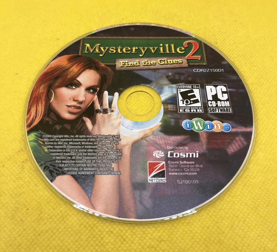 📦 Mysteryville 2: Find The Clues (PC CD-ROM, 2009, JC w/ Slipcover, iWin) - Image 3 of 4