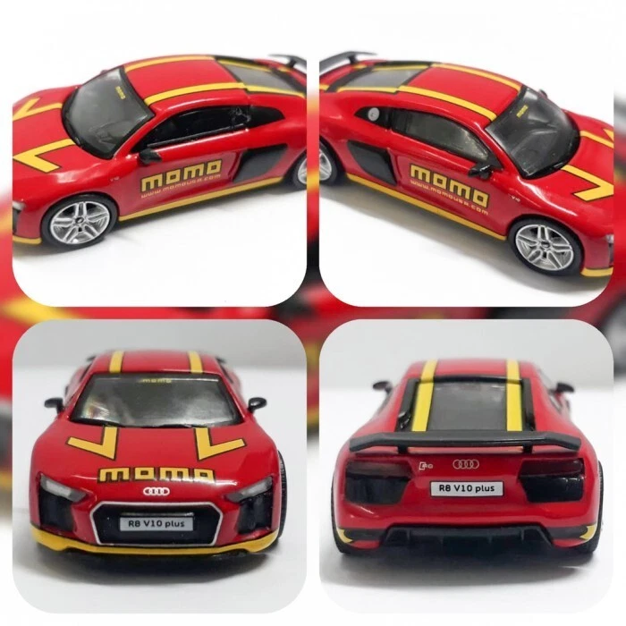 AUDI R8 V10 PLUS momo modellino auto pressofuso super rara collezione asfalto - Immagine 4 di 4