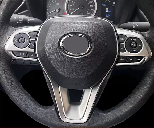 Steering Wheel Trim 3pcs ABS Matte Fit for Toyota RAV4 2019-2024 - Picture 4 of 9