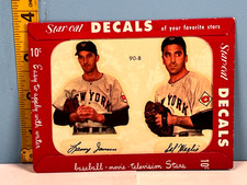 1952 Star-Cal Baseball Decals (W625) #90-B Larry Jansen & Sal Maglie