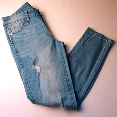 Bebe Womens Skinny Jeans Light Wash Size 27/4 Distressed Ankle Stretch Denim