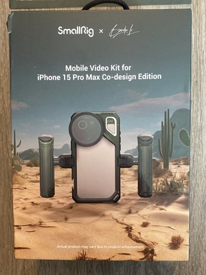 SmallRig Brandon Li Mobile Video Kit Quick Release Handles for iPhone 15 Pro Max