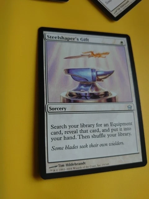 Steelshaper's Gift. Sorcery Rare   Fifth Dawn. VG Magic the Gathering Card. - Image 4 of 4