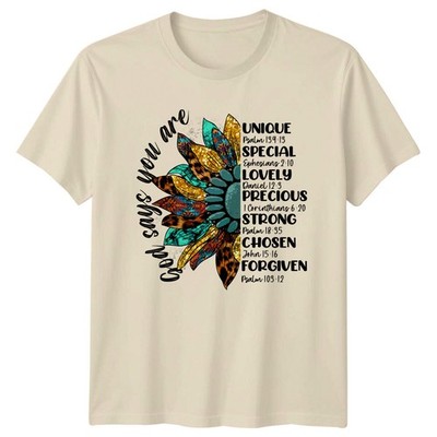 God Says You Are Unique Special T-Shirt, Christian Faith T-Shirt