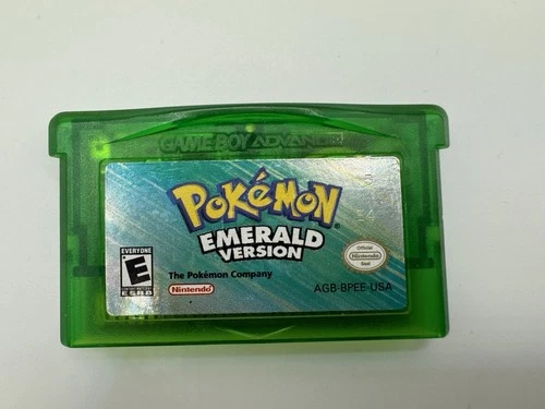 Pokemon Emerald GBA (Game Boy Advance, 2005) *New Battery* Authentic