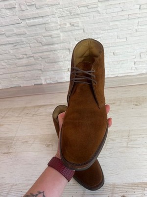 Loake 1880 Kempton Brown Suede Chukka Boots UK 7.5 Men's Leather