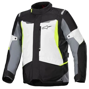 Alpinestars ST-1 WP Waterproof Motorcycle Touring Jacket Grey Black Yellow Fluo