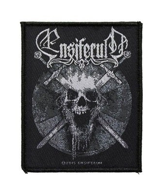 Ensiferum Skull Battle Jacket Sew On Woven Patch - OFFICIAL 14-1