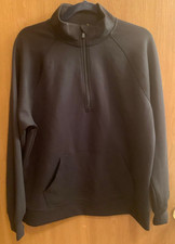 All in Motion Airy Sleek Women  s Black 1/2 Zip Mock Neck Sweatshirt M