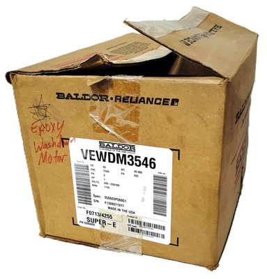 #ad Baldor VEWDM3546 230 460 V 1770 RPM 1 HP Wash Down Motor $489.99
