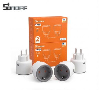 4x SONOFF S60 Zigbee Steckdose Fernbedienung 16A Smart Plug Energiemessung Alexa