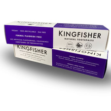 Kingfisher Vegan Fennel Toothpaste Natural GM Free Fluoride Free 2 tubes 100ml 109.90 per litre