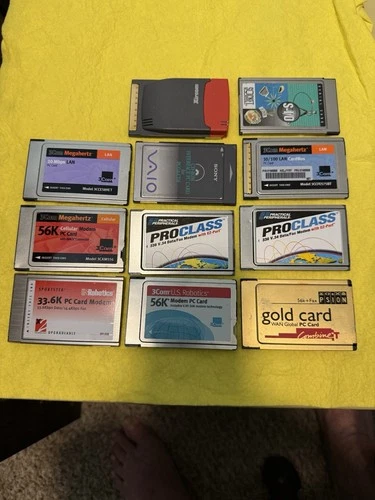 GOLD CARD GLOBAL  Plus 10 Various PC Cards Used