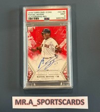 2018 Rafael Devers Diamond Icons Rookie Auto Red /5 PSA 9 Pop 1