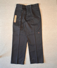 NWT Vintage Dickies Double Knee Cell Pocket Work Pants Mens 38x34 Charcoal Gray
