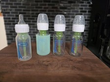 Dr. Brown's Options Narrow-Neck Anti-Colic Glass Bottle Set 3 Plus 1 Plastic
