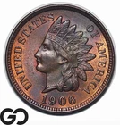 1906 Indian Head Cent Penny, Solid Gem BU++ RB
