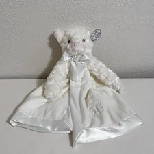Bearington Baby Blessings Lamb Snuggler Security Blanket Lovey Christening NWT