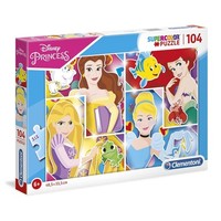 Supercolor Princess Puzzle (104 Teile) - Disney Princess