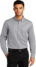 WANGYUE Dress Shirt Size {Large} Long Sleeve /Slim Fit