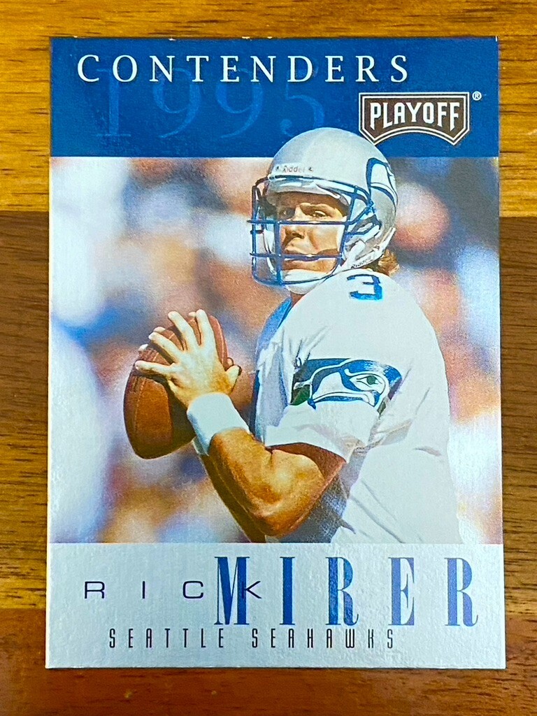 Rick Mirer 1995 Playoff Contenders Seattle Seahawks #3