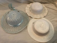 children summer hat, church, wedding, lot of 3.