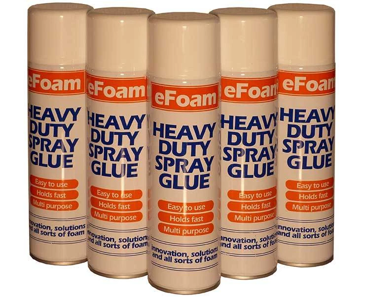 EFOAM 500ML HEAVY DUTY SPRAY ADHESIVE GLUE FOR FOAM CARPET TILE CRAFT FABRIC PACKAGING