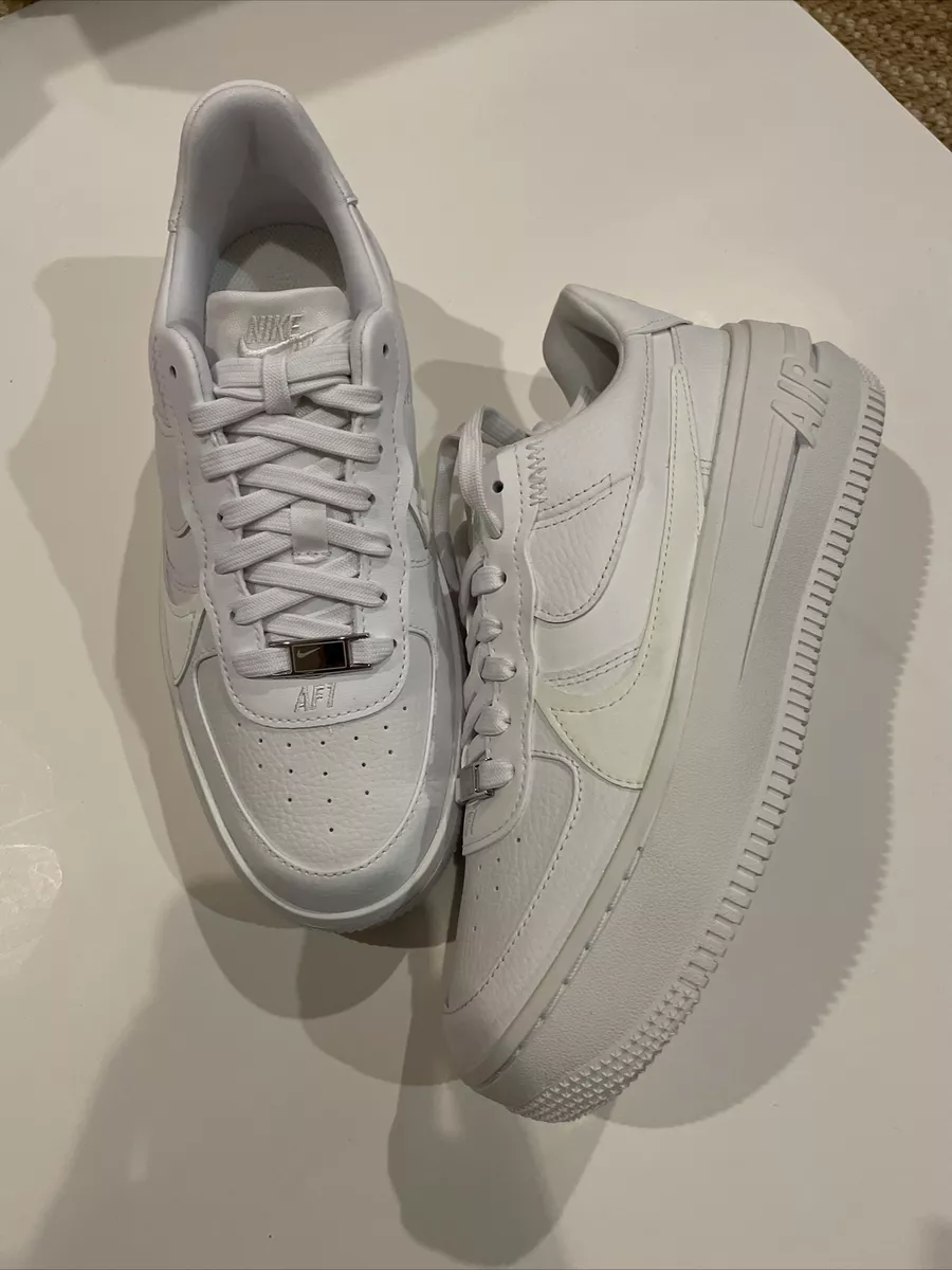 Nike Air Force 1 PLT.AF.ORM sneakers in triple white