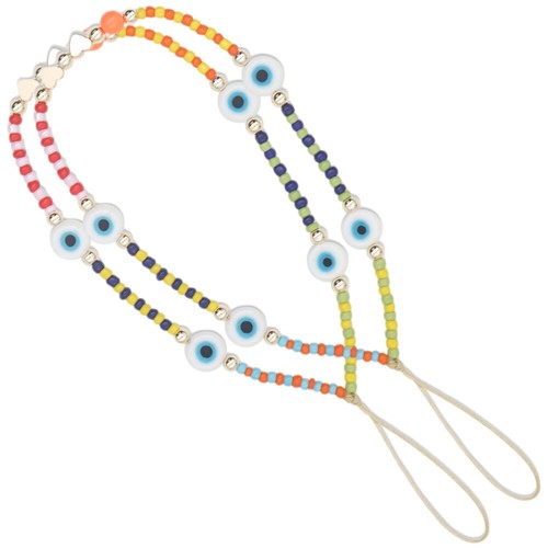 2 Pcs Mobile Phone Chain Cell Lanyard Strap Charms Evil Eye Beaded - 第 12/12 張圖片