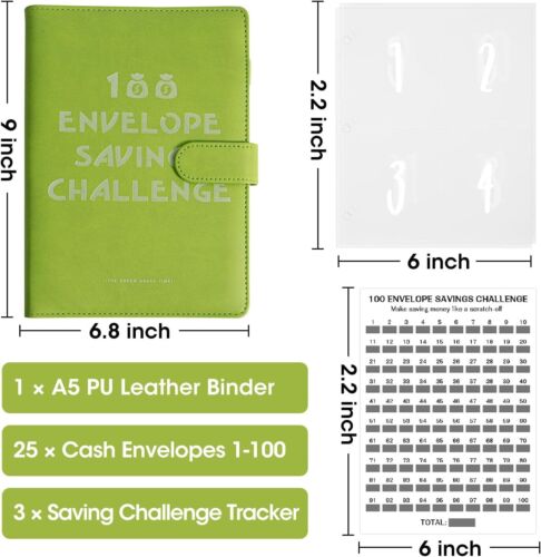 100 Envelopes Money Saving Challenge, Savings Challenges Book with Envelopes & - Picture 4 of 6