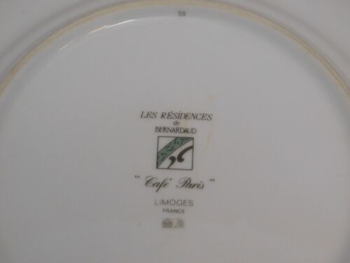 Les Residences de Bernardaud Café Paris grün 8,25" Salat & 10,25" Essteller - Bild 15 von 15