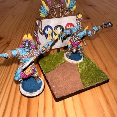 Para Bellum Games Conquest 38mm W adrhun Slingers x 2 (bemalt)