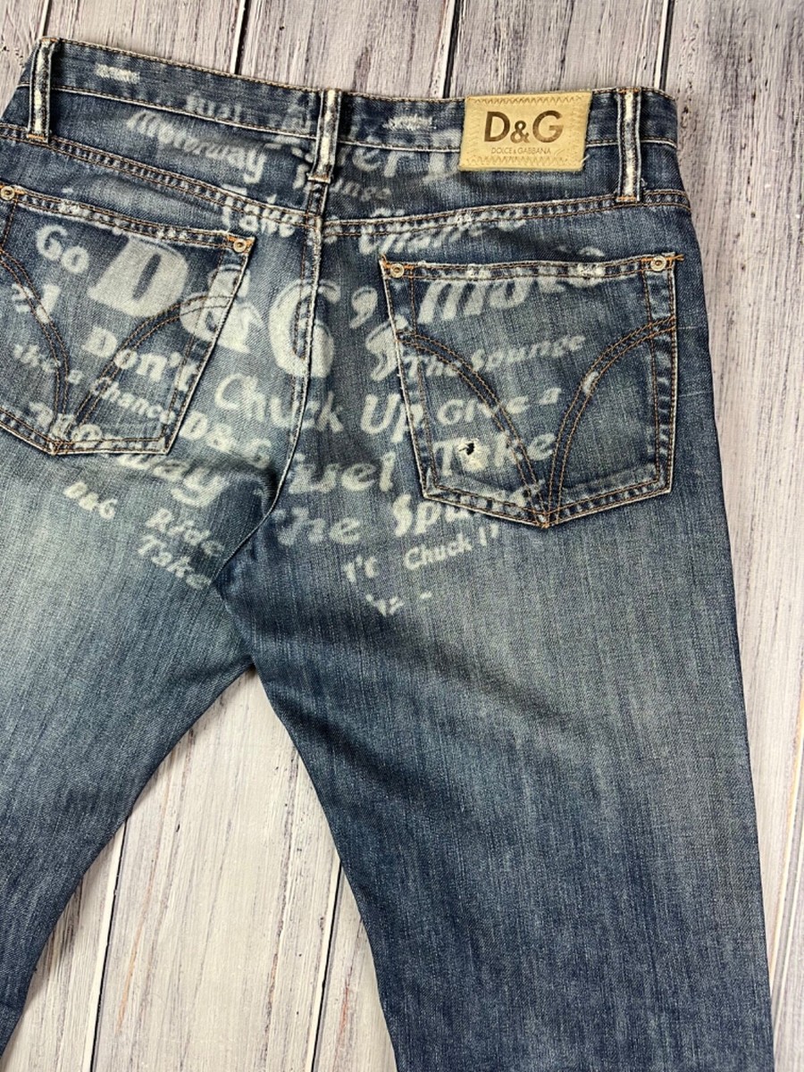Vintage Dolce & Gabbana Multi Logo Jeans Denim Pants D&G | eBay Vintage Dolce & Gabbana Multi Logo Jeans Denim Pants D&G | eBay
