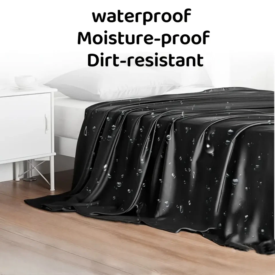 210×210CM PVC Sex Bed Sheet for Wet Games King Size Waterproof Bedding Sheet Set - Image 3 of 4