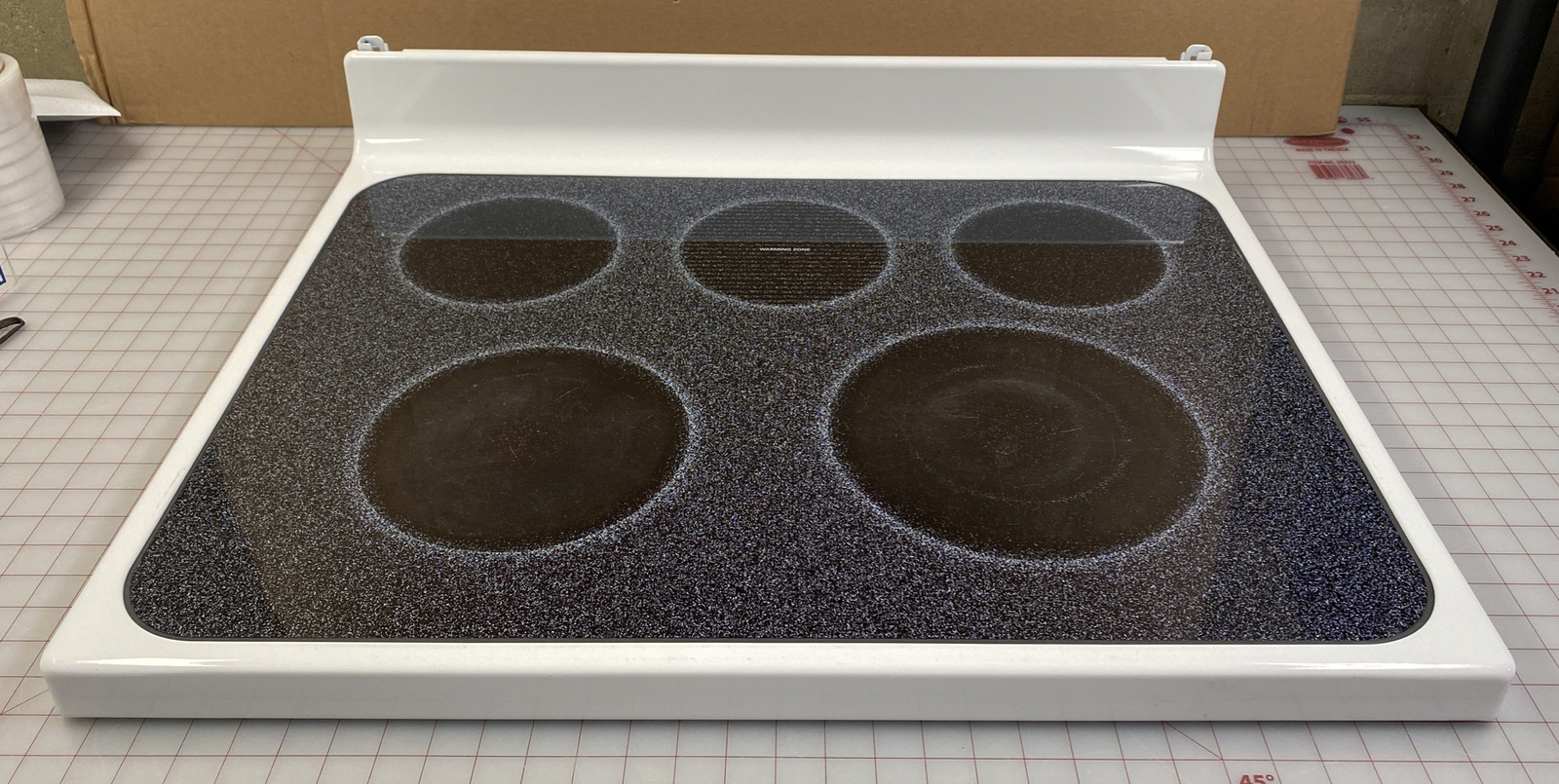 WB62T10248 GE Range Stove Main Glass Cooktop Assembly White eBay