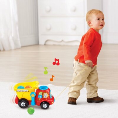 VTech Drop & Go Dump Truck Yellow Explore  tools colors & build fine motor skill