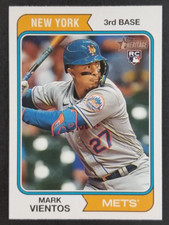 Mark Vientos 2023 Topps Heritage Rookie Baseball Card #124 (NM). rookie card picture