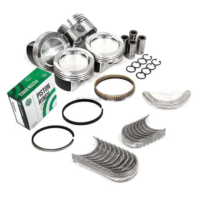 Pistons 19mm Wrist Pin Bearings Rings Fit 99-05 Volkswagen Golf Beetle 8V 2.0 - Image 2 of 4