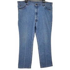 Vintage Late 80s Levis Mens 530 42x30 Relaxed Fit Jeans Silver Tab Blank R USA