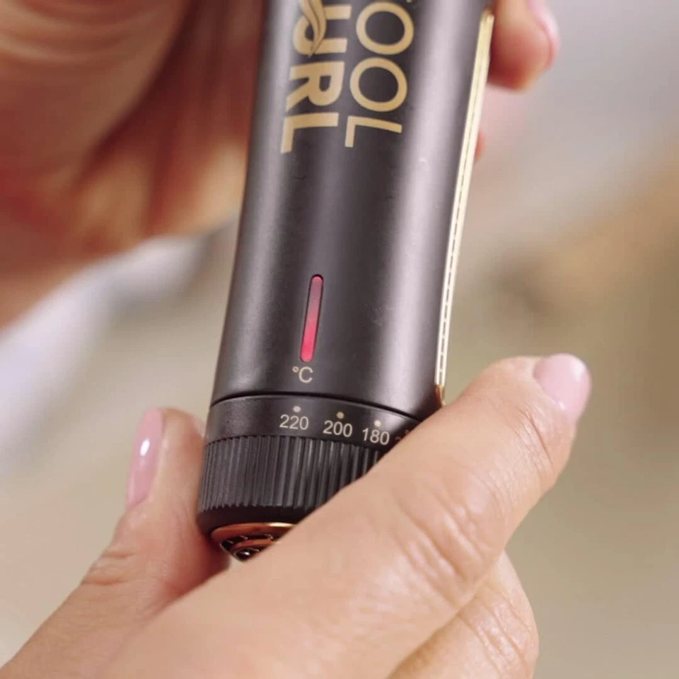 Roxy Cool Curl Lockenstab & Glätteisen mit genialem Cool Blast Finish in Schwarz - Bild 4 von 4